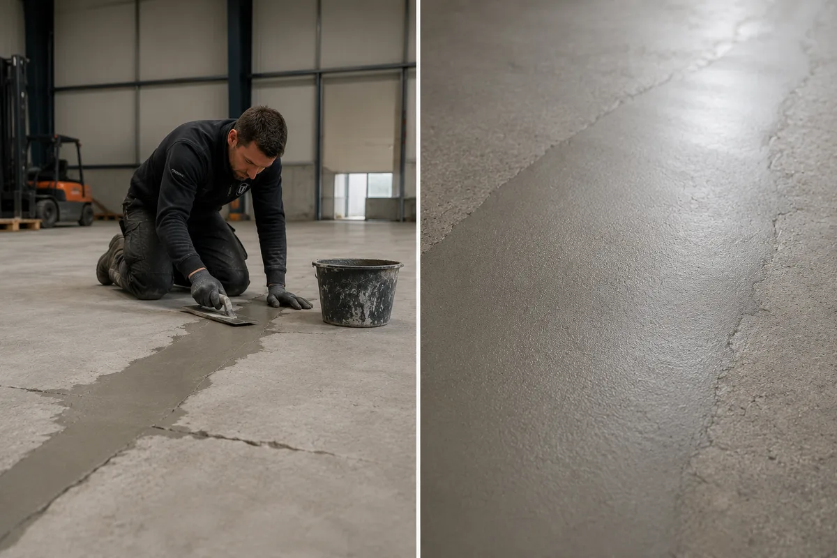 Betonvloer reparatie